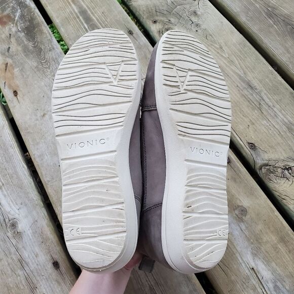 Vionic Orthaheel Shawna Slate Gray Casual Boot Waterproof High Top Sneakers 7.5 - Picture 7 of 9